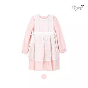 [레노마키즈]페리미츠 여아 자수 베스트 원피스세트 유아 조끼레이어드 원