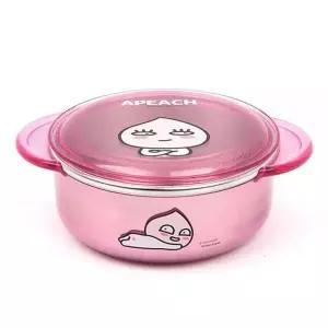 [오너클랜]BS 카카오프렌즈 안전핸들투명논슬립뚜껑스텐대접_어피치