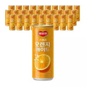 [셀러허브]롯데칠성음료 델몬트 스퀴즈 오렌지에이드 240ml 60개입(2박스) /s (E33046897)