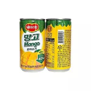 [셀러허브]델몬트 망고 180ml x 30캔 미니 캔음료 델몬트주스 /s (E42542246)