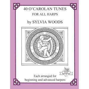 모든 하프를 위한 40곡의 오카롤란 곡 전통 민속 레버와 악보 및 모음 하프 연습 송북 공연을 고급 학생 초급부터 페달 아일랜드