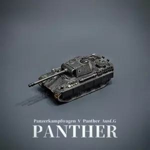 스틸하츠 1/144 독일 G 모형 판터 프린트 미니어처 3D 형 중형전차 수제