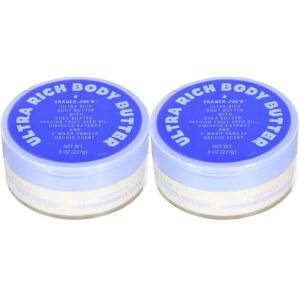 시어 버터, 패션 과일 씨앗 오일, 히비스커스 추출물, 따뜻한 바닐라 난초 향으로 만든 트레이더 조스 럭셔리 울트라 리치 바디 버터 u2013 8온스(227g) 각각 2팩