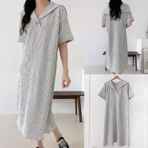 위쉬몰 BS 세라숄카라줄무늬원피스(U558H505) 빅사이즈 (35148121)