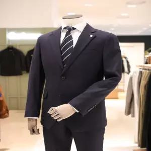 [BON]본 이태리 수입원단 프리미엄 테일러드 슬림핏 다크네이비 수트 BNEFJA004