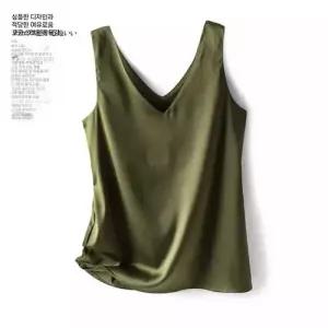 이너 여친 솔리드 나시 상의 브이넥 베스트 1PICK1