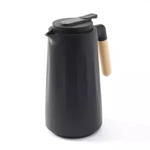 [알티피아]TBZ 이중유리 온도표시 블랙 보온주전자 1L 사무실용품