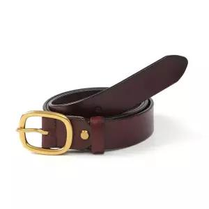 [알티피아]TBZ 브라운 골드 소가죽 여성 포인트 벨트 S-5 자켓벨트