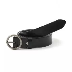 [알티피아]TBZ 실버블랙 소가죽 여성 포인트 벨트 S-6 기본벨트