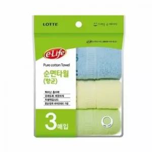 순면 타올 3p 미용실 수건 얼굴 세면 수건