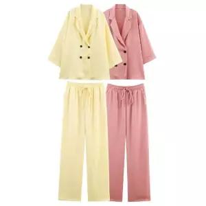 팬츠 가을 블레이저 코트 더블 세트 여자정장세트 원템3