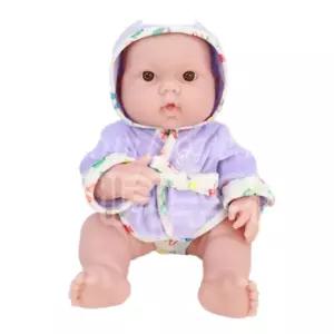 2살 역활놀이 애착인형 목욕놀이 아기인형+가운 36cm 장난감 돌보기 예쁜 베이비돌