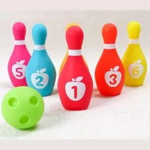 유아 집중력 신체놀이 숫자 안전 말랑말랑 볼링공놀이세트 게임 체험 체육 내기 오감