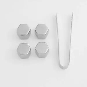 TBZ 육각 스테인리스 반영구 아이스큐브 4p 집게세트 홈바