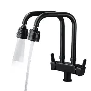 듀얼 수전 싱크대 주방 온수 수도 씽크대 이중 수도꼭지 튜브 부엌