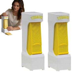 버터 디스펜서, 휴대용 버터 슬라이서, 버터 커터 슬라이서는 치즈, 과일, 빵을 굽는 데 사용할 수 있습니다 (2)