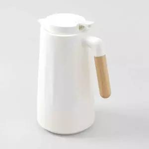 TBZ 이중유리 화이트 보온보냉 주전자 1L 주전자포트