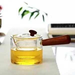 우드핸들 내열 유리 차포트 400ml