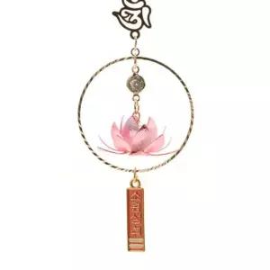 호연 핑크 차량용장식소품 차걸이 장식품 인테리어소품 연꽃 링 [fA19604]