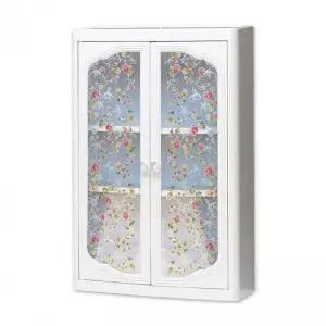 욕실정리 3단 수납장 플라워 화장실장