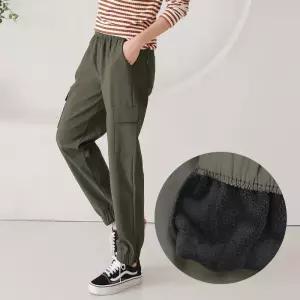 조거바지 SD-1004410 카고 셀피아 모노 안감양털