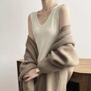 니트모직느낌 나시 롱원피스 슬림드레스 G126348_고급스런 H라인