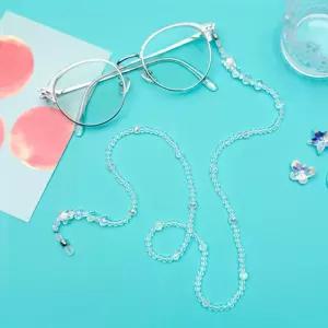 오로라 스톤 비즈목걸이 겸용 안경줄 DIY키트 미술수업 취미공예 돌봄센터 비즈공예