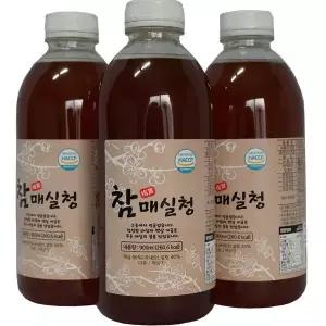 향긋한 참매실청매실엑기스900ml 3개