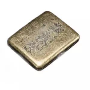 럭셔리 담배케이스 빈티지 나침반 휴대용 철제 보관 팔마