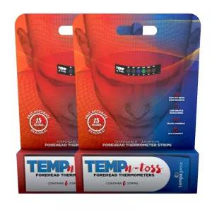 빠른 읽기 일회용 이마 체온계 스트립 발열 위생적인 12 체온 표시기 측정을 쉽고 템프N토스 있는 성인 수