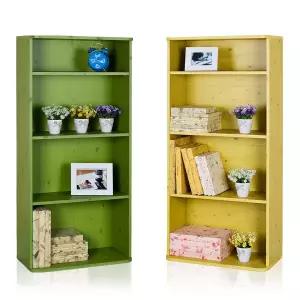 한아름 4단라운드 책장 책꽂이