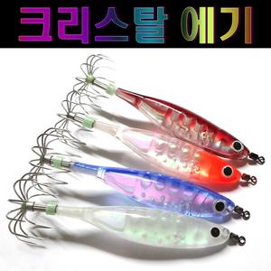 크리스탈 에기 왕눈이에기 야광에기 에깅 낚시 애자 쭈꾸미&갑오징어 낚시