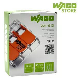 와고 전선커넥터(대용량) 3폴 30개 wago221-613B