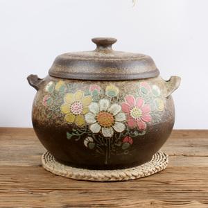 코스모스 조각 쌀항아리 10kg 쌀독 현관소금항아리