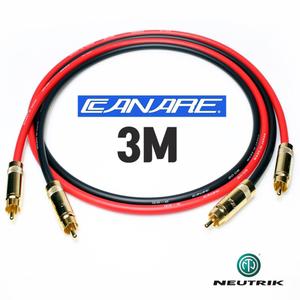 카나레 GS-6 REAN GOLD RCA + RCA 인터 케이블 3M