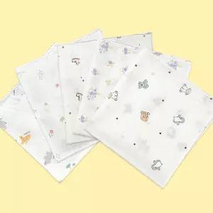 * 베이비붐 무형광 손수건 5매 순면 가제 엠보 오가닉 밤부 뱀부 영유아 신생아