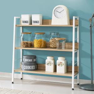 KM-T4813 3단 스틸 다용도선반(가로800) 책장 전면 선반 미니 수납장 책꽂이 정리함 간이 잡지꽂이