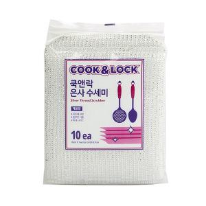 Y0044/ 쿡앤락 대용량 업소용 은사 수세미 10매입