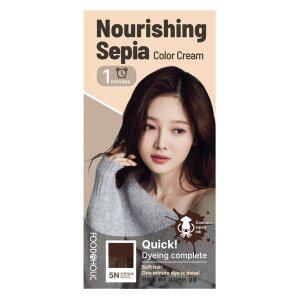[푸드어홀릭] 1분 너리싱 먹물 헤어칼라크림 5N진한갈색