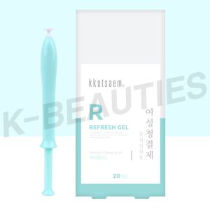 꽃샘 리프레쉬젤 (20P) 일회용 여성 약산성 영양 Y존 청결제 이너감 보습젤