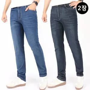 남자여름청바지 중년 작업복청바지 스판 진청 빅사이즈 쿨맥스