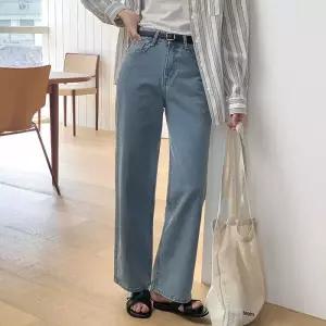 [코코블랑] 시그니처 와이드 데님팬츠