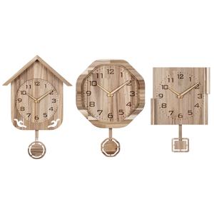 국산 플라이토 엔티크 우드 무소음 추 벽시계 집들이선물 무선벽시계