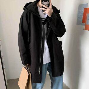 봄 가을 캐주얼룩 심플하고 여유로운핏 후드 집업자켓 남자패딩 남성아우터 퍼아우터 야상 남자야상