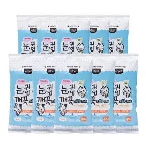 에티펫 눈 귀 입 깨끗 도톰한 티슈 40매 x 10개