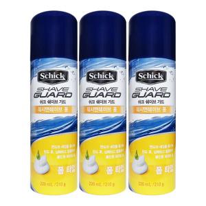 쉬크 면도용 쉐이브가드 워시앤쉐이브 폼 220mL X 3개
