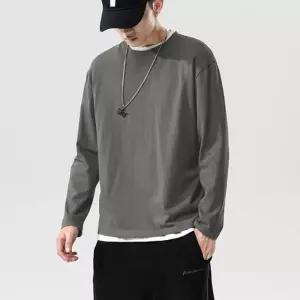 남자 여자 봄 가을 간절기 기본 무지티 긴팔 티셔츠 면티 흰티