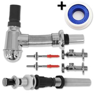 행복한 욕실 NEEVE 세면기부속세트 원홀수전 벽용, 1세트