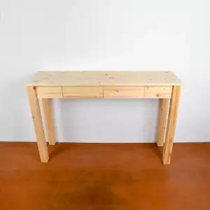 디자인엔씨 원목화장대얇은테이블화장대 WF383 디자인엔씨