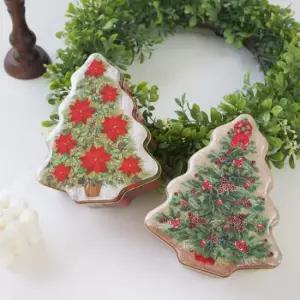 아트박스 와인앤쿡 크리스마스 트리모양 틴박스 1개 디자인 택1)